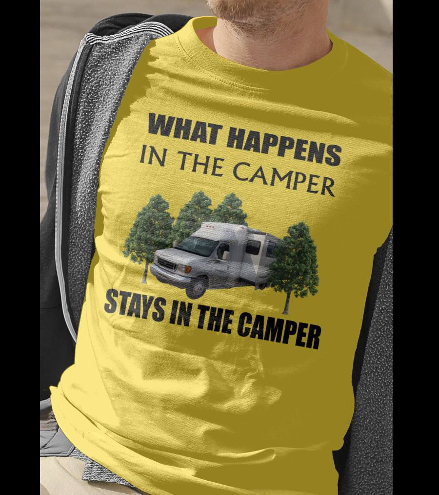 What Happens In The Camper Stays In The Camper Aspect Winnebago T-Shirt