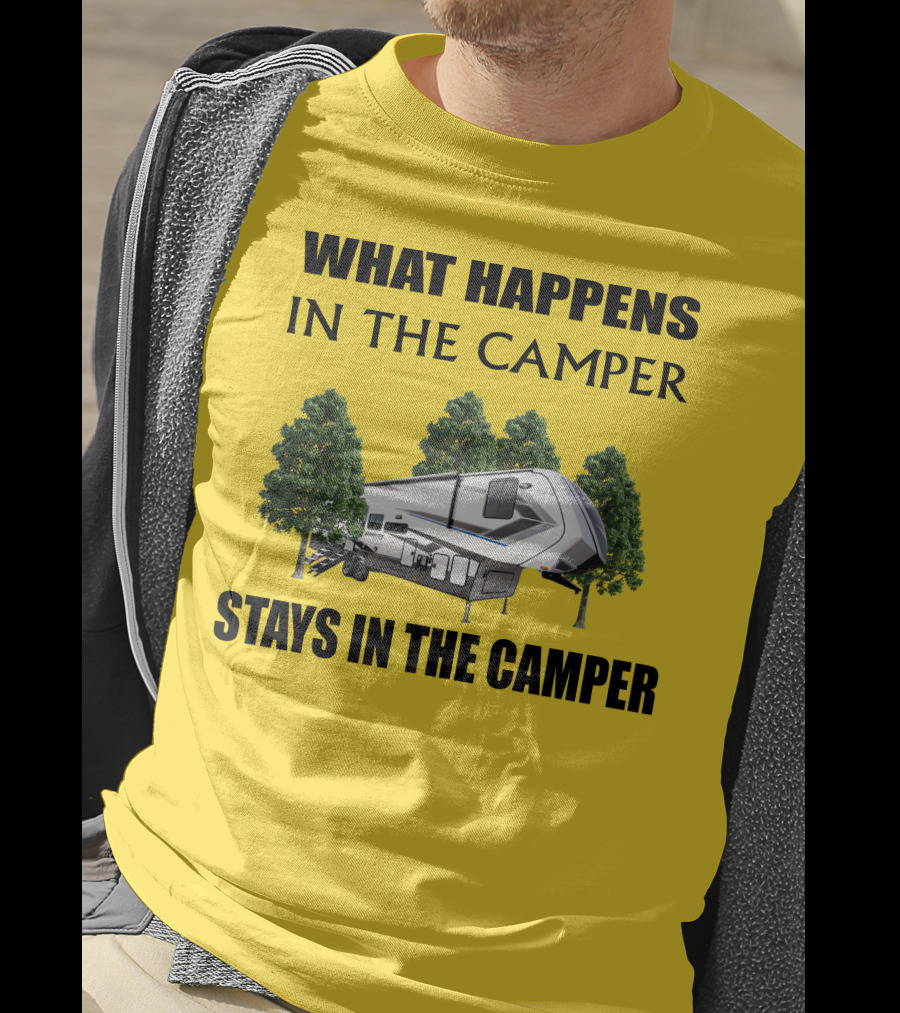 What Happens In The Camper Stays In The Camper Grand Design Momentum 353G T-Shirt