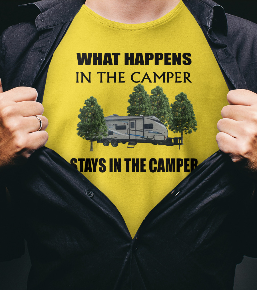 What Happens In The Camper Stays In The Camper Coachman 184 BHS T-Shirt