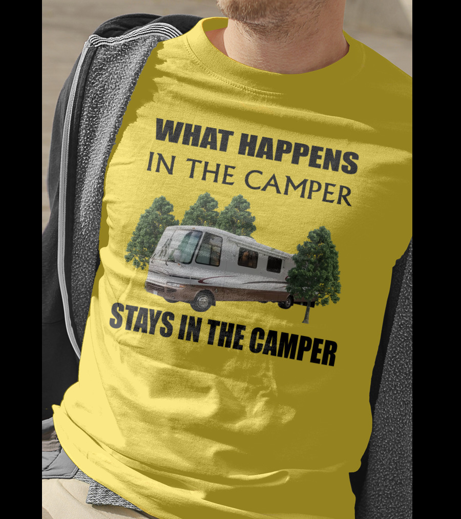 What Happens In The Camper Stays In The Camper RV 2002 Kountry Star T-Shirt