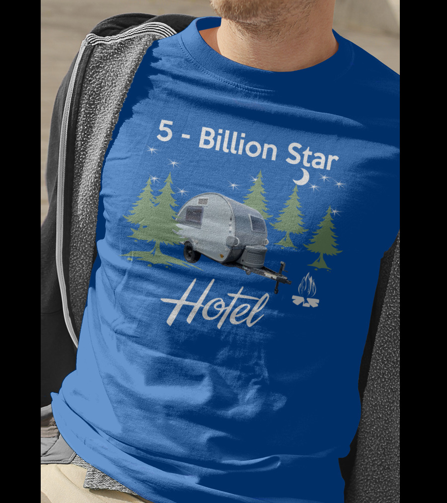 5 Billion Star Hotel NuCamp T@B CS Camper Forest Scene T-Shirt