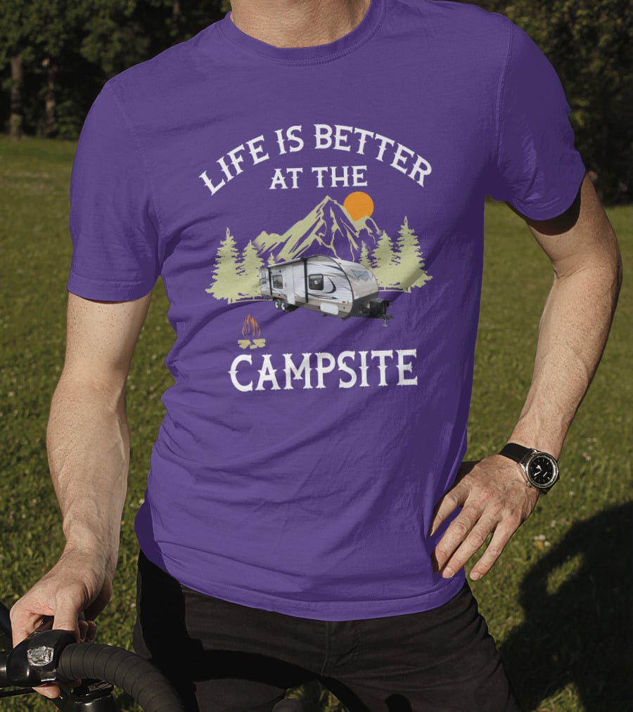 Life Is Better At The Campsite Forest River Wildwood X Lite 261BHXL T-Shirt