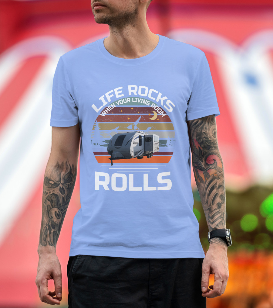 Lance Campers Home Is Where You Park It Retro Camper Adventure T-Shirt