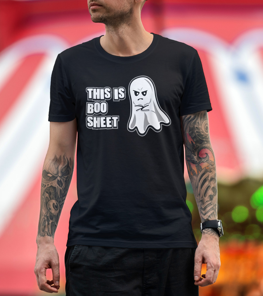 This Is Boo Sheet Angry Ghost Halloween Humor T-Shirt