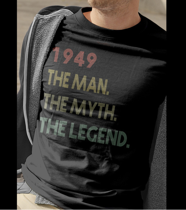 1949 The Man The Myth The Legend 71st Birthday 71 Years Old T-Shirt