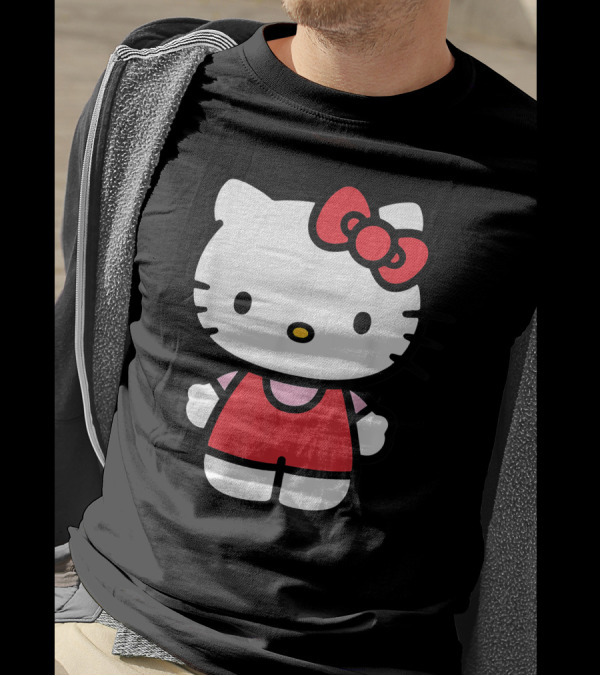 Hello Kitty Red Bow Front View T-Shirt