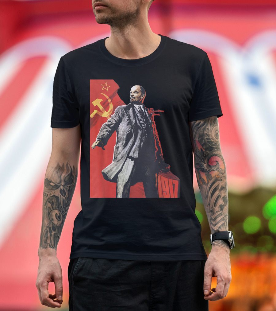 Lenin Soviet Union USSR Russia 1917 Retro Vintage Jersey T-Shirt