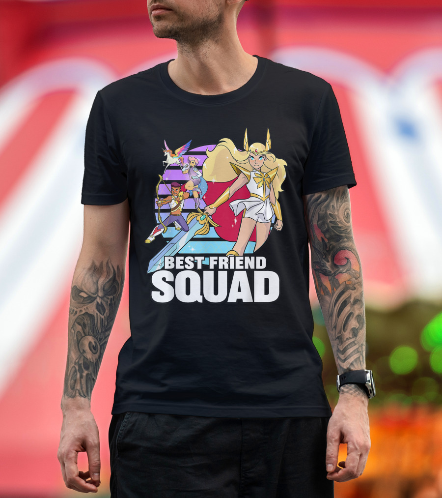 Best Friend Squad She Ra And The Princesses Of Power Characters T-Shirt