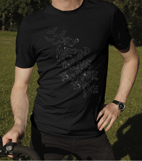 Too Weird To Live Too Rare To Die Hunter Thompson Bats T-Shirt