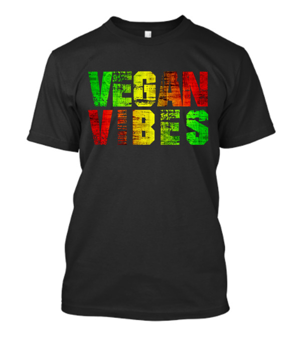 Vegan Vibes Rasta Colors Vegan Activism Ital Is Vital T-Shirt