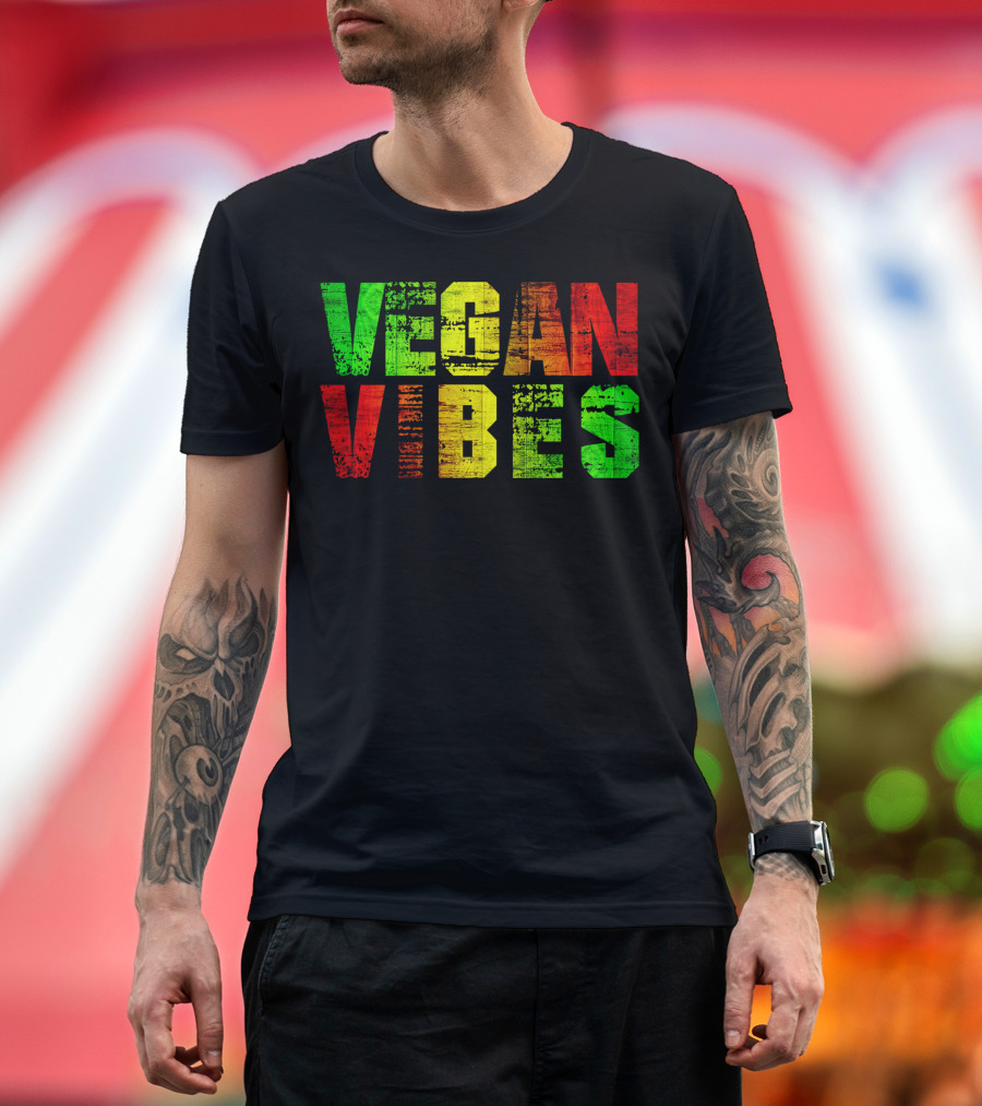 Vegan Vibes Rasta Colors Vegan Activism Ital Is Vital T-Shirt