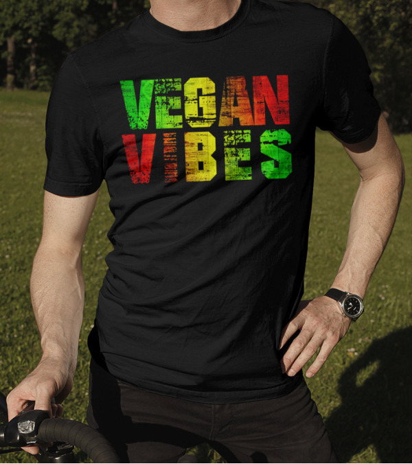 Vegan Vibes Rasta Colors Vegan Activism Ital Is Vital T-Shirt