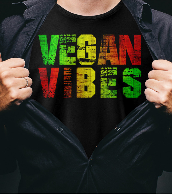 Vegan Vibes Rasta Colors Vegan Activism Ital Is Vital T-Shirt
