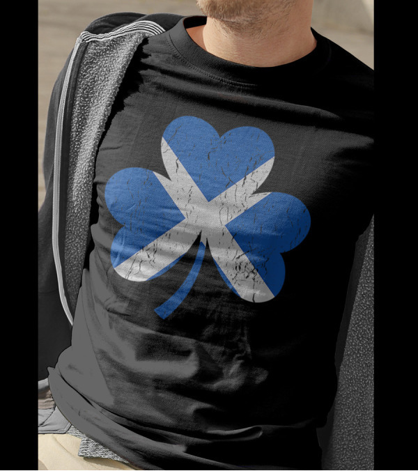 Scottish Flag Shamrock T-Shirt