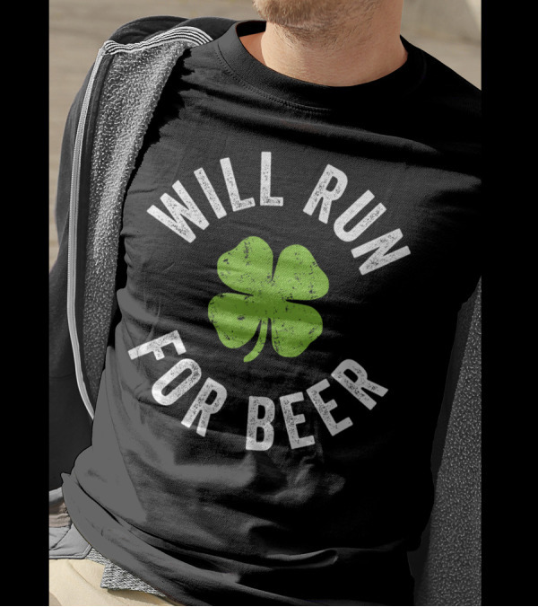 Will Run For Beer Clover T-Shirt