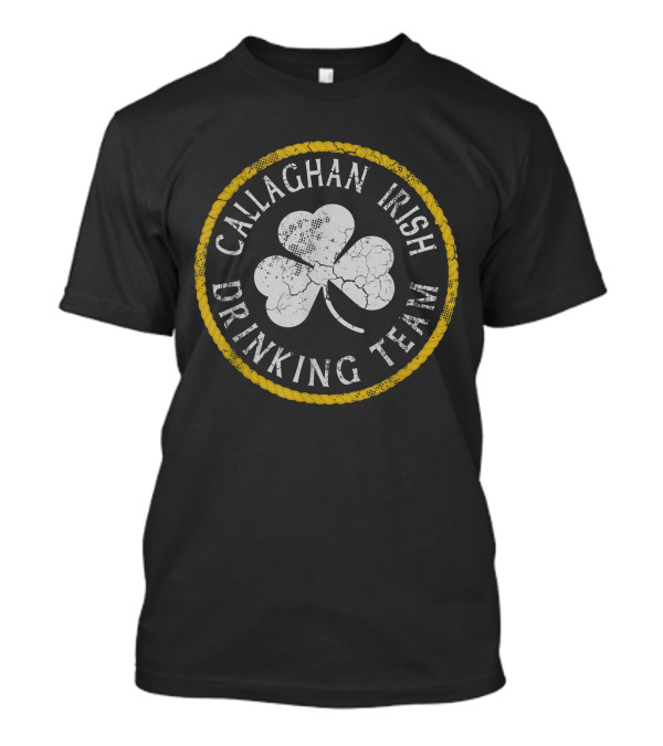 Callaghan Irish Drinking Team Shamrock Emblem T-Shirt