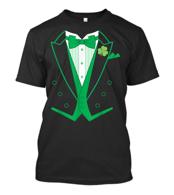 Irish Green Clover Tuxedo St. Patrick's Day T-Shirt