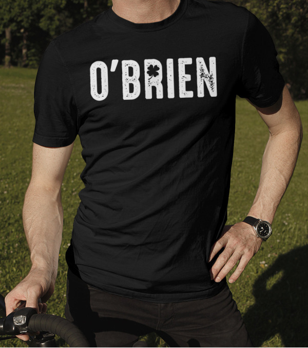 O Brien Irish Shamrock Clover Emblem T-Shirt
