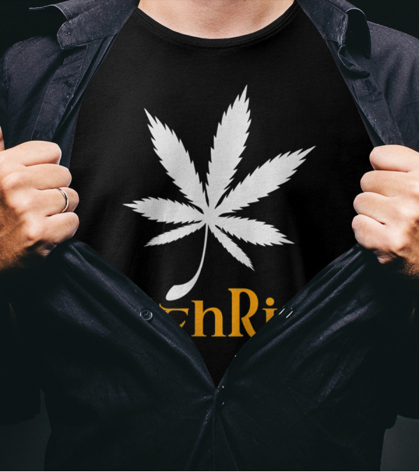 Highrish Funny St. Patrick's Day Irish Stoner 420 Marijuana Leaf T-Shirt