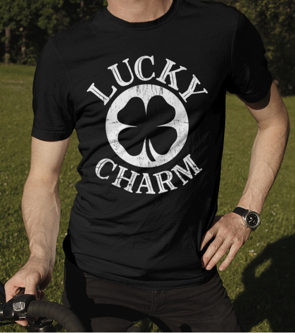 Lucky Charm Shamrock Circular T-Shirt
