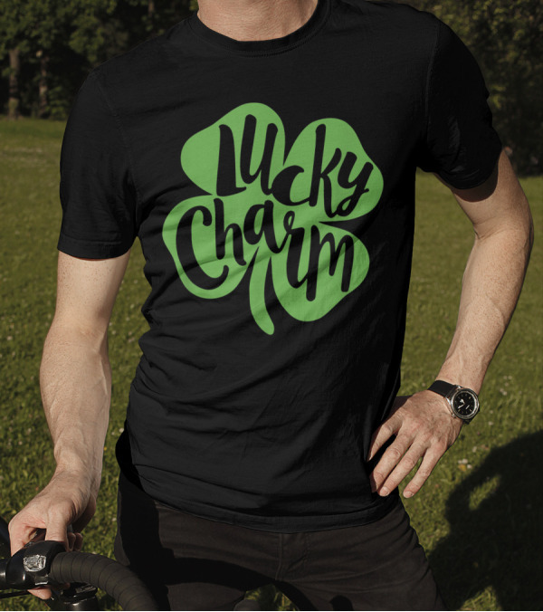 Lucky Charm Irish Shamrock 4 Leaf Clover St. Patrick's Day T-Shirt
