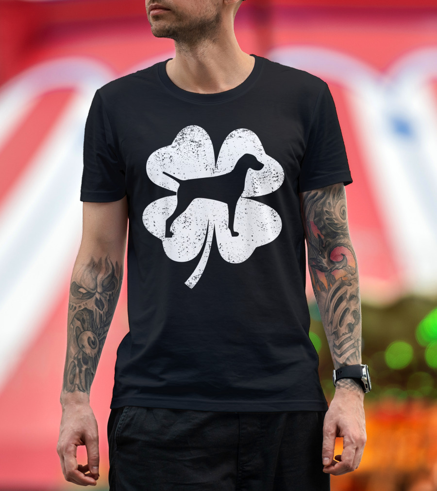Lucky Irish Shamrock Vizsla T-Shirt