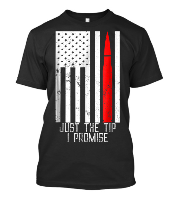 Just The Tip I Promise American Flag Army Veteran T-Shirt