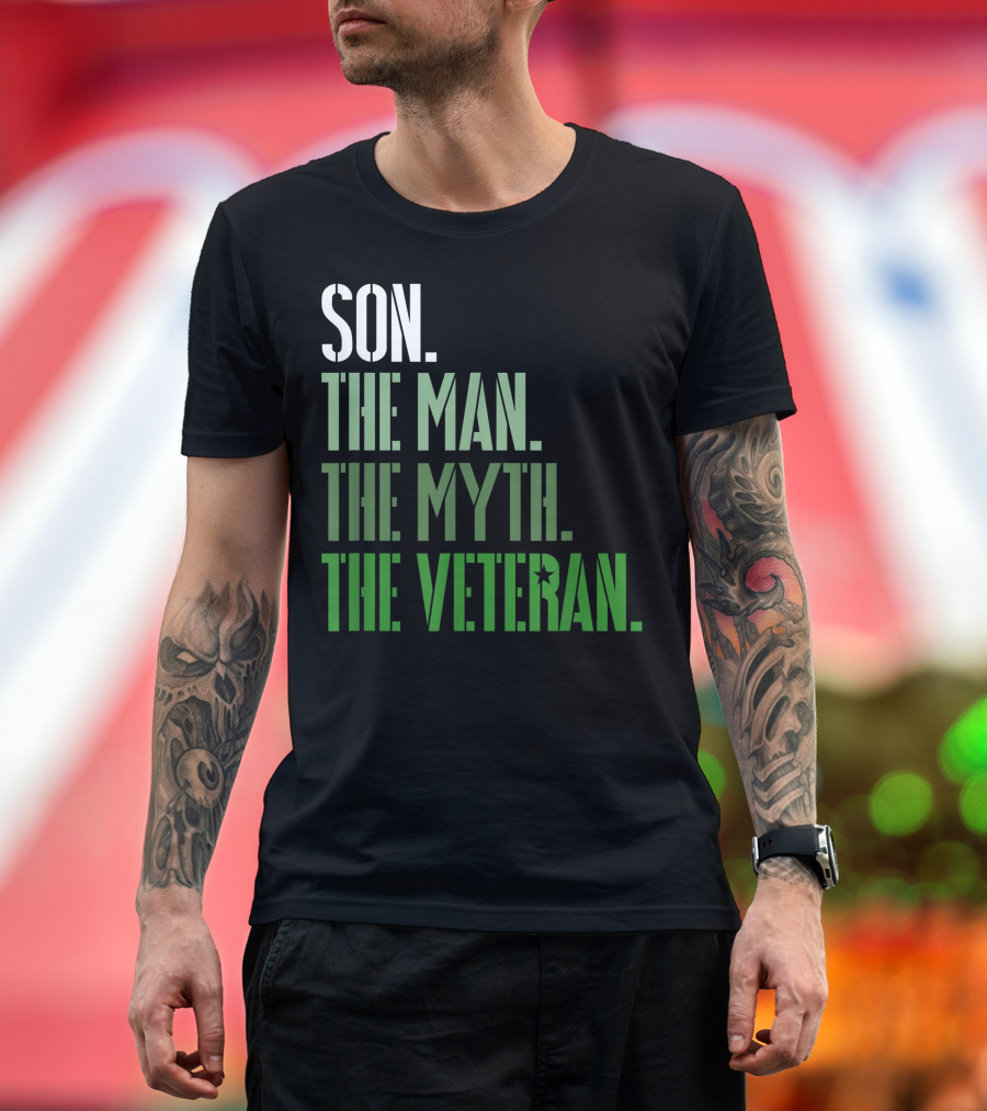 Son The Man The Myth The Veteran T-Shirt