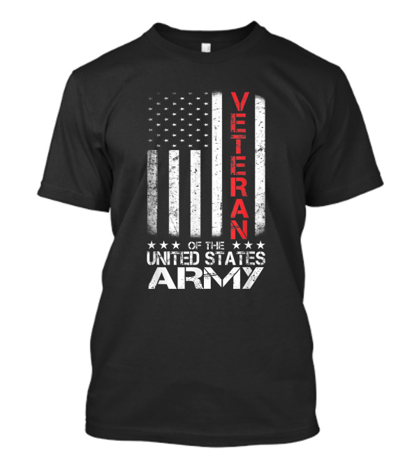 Veteran American Flag United States Army T-Shirt