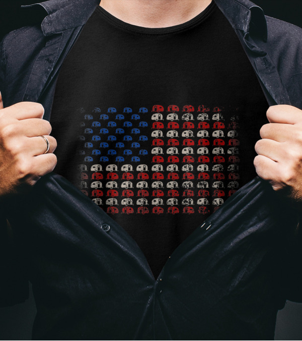 American Flag RV Camper Patriotic Camping For 4th Of July T-Shirt