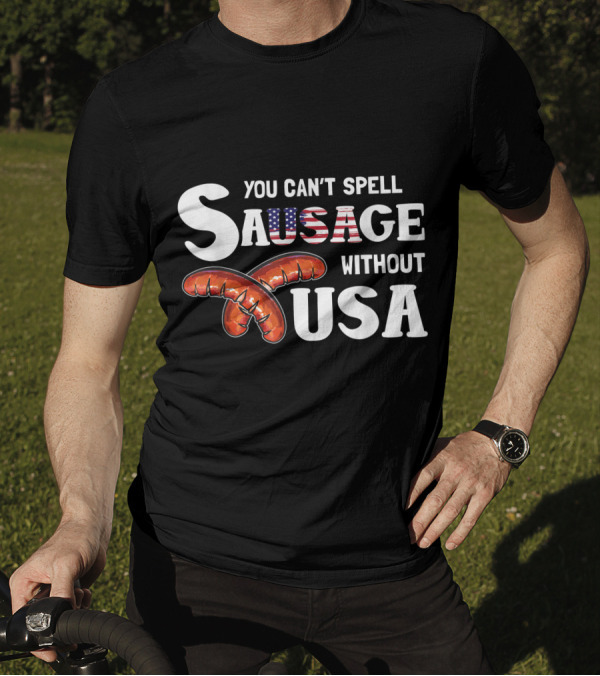 USA Sausage American Flag 4th Of July T-Shirt