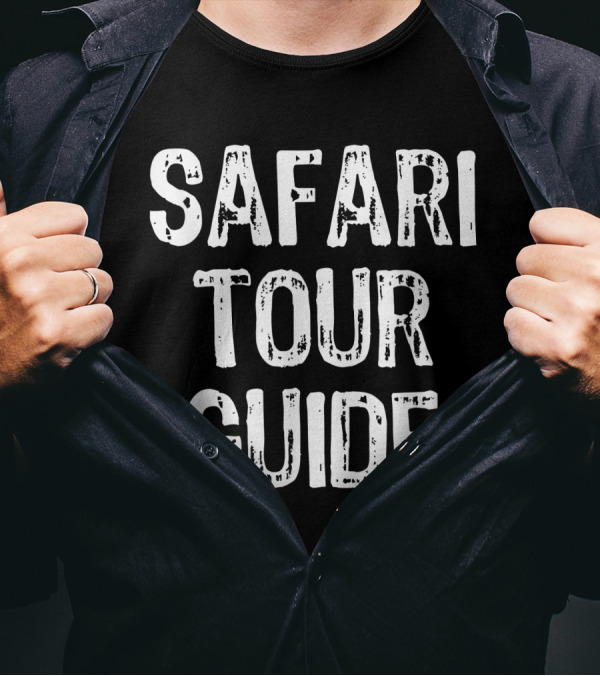 Safari Tour Guide Costume Halloween Lazy Easy Safari Tour Guide T-Shirt