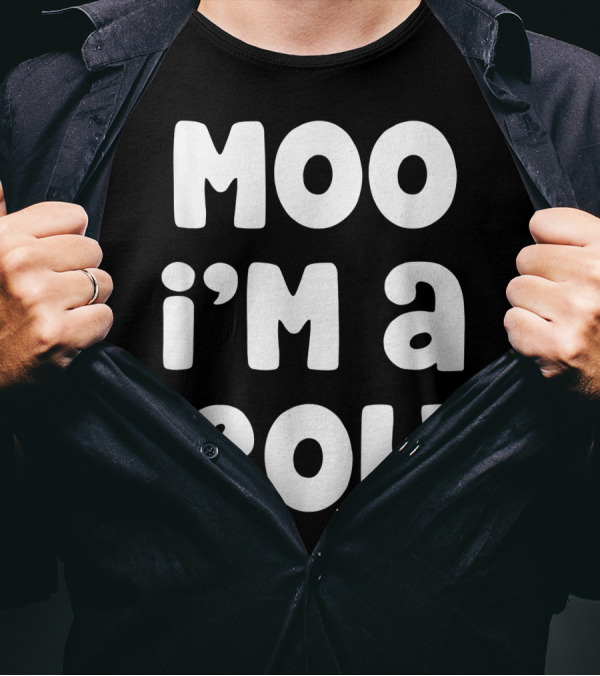 Moo I'm A Cow Costume Halloween Lazy Easy T-Shirt