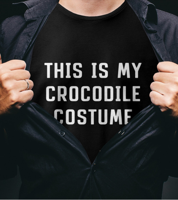 This Is My Crocodile Costume Halloween Lazy Easy T-Shirt