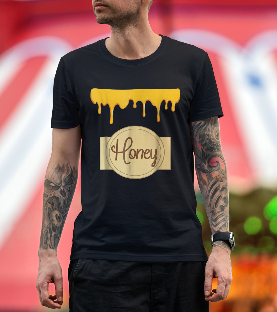 Honeypot Honey Dripping Jar Label T-Shirt