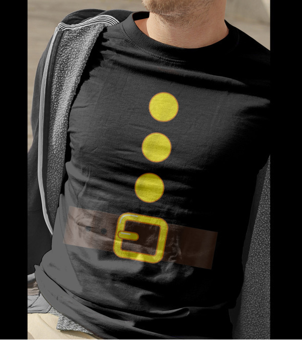 Red Dwarf Costume Santa Belt And Buttons T-Shirt