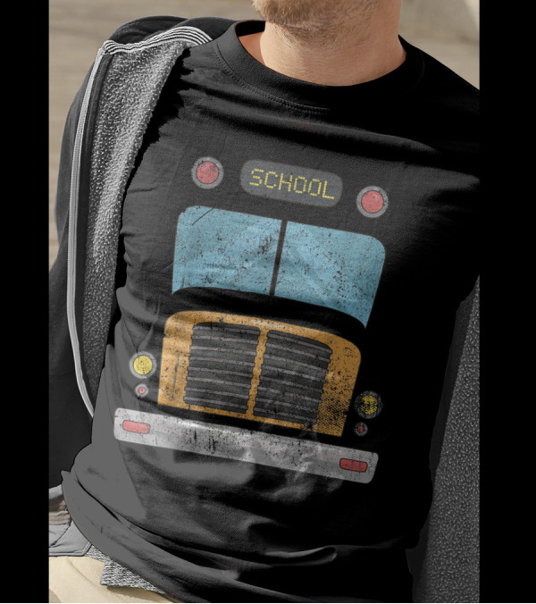Pretend I'm A School Bus School Bus Front T-Shirt