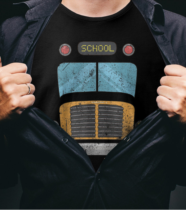 Pretend I'm A School Bus School Bus Front T-Shirt