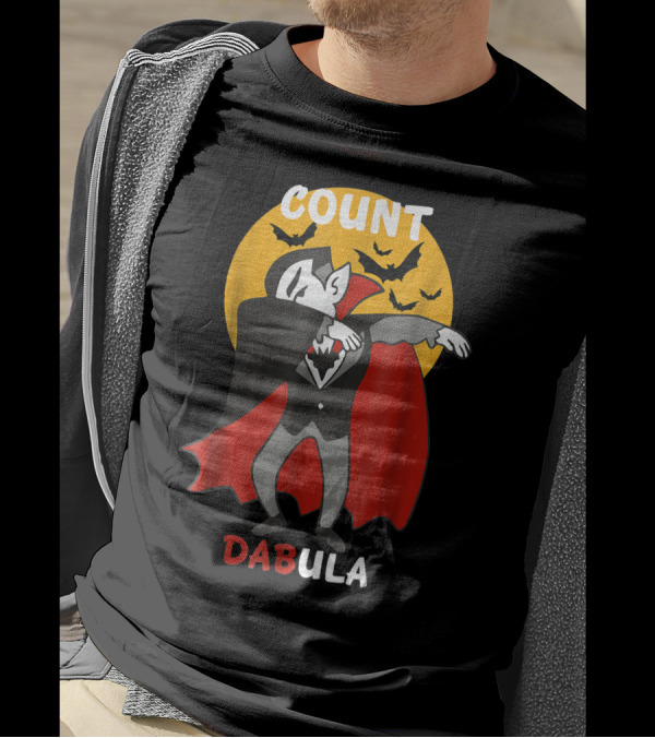 Count Dabula Dabbing Vampire With Bats T-Shirt