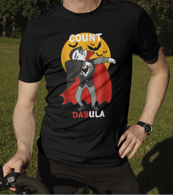 Count Dabula Dabbing Vampire With Bats T-Shirt
