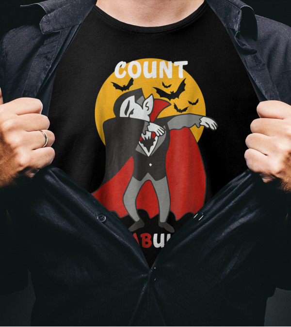 Count Dabula Dabbing Vampire With Bats T-Shirt