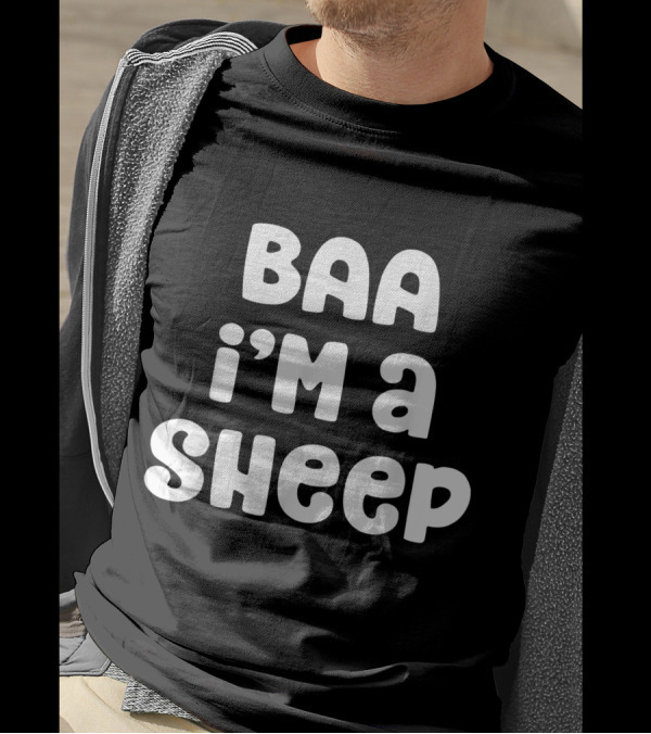 Baa I'm A Sheep Costume Halloween Lazy Easy Funny T-Shirt