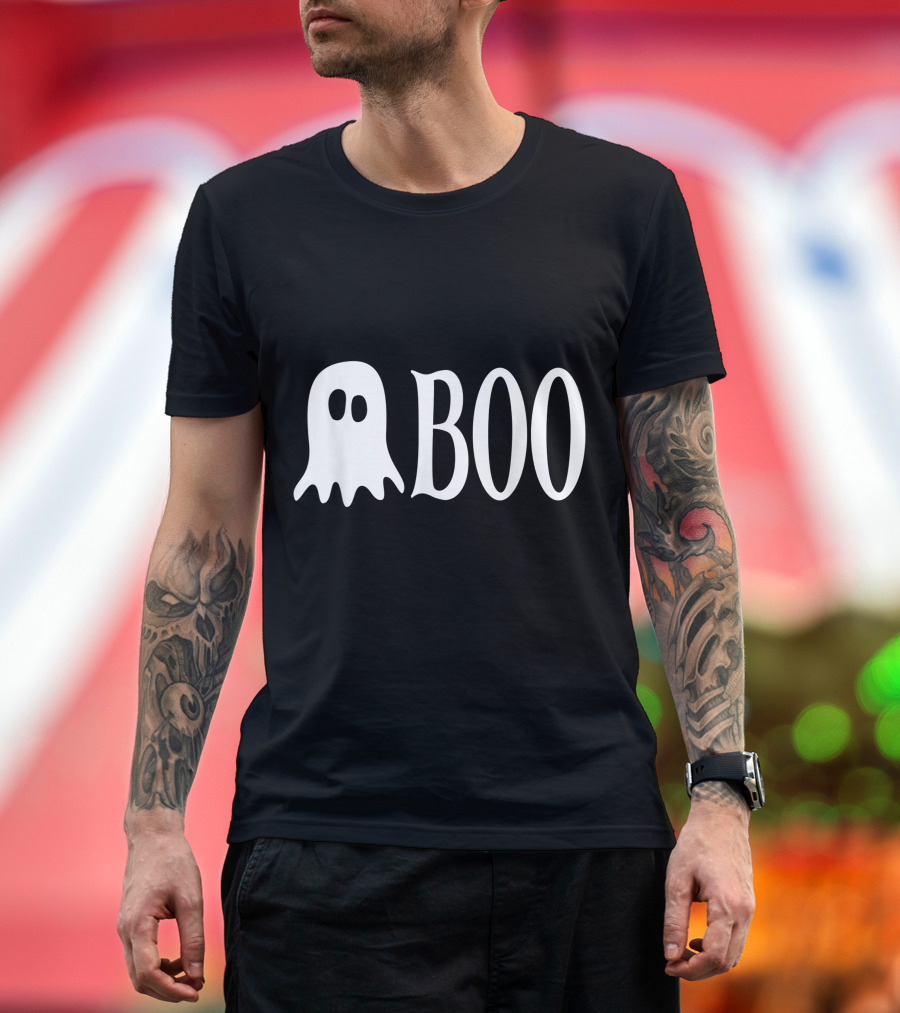 Boo Ghost Halloween Spirit T-Shirt