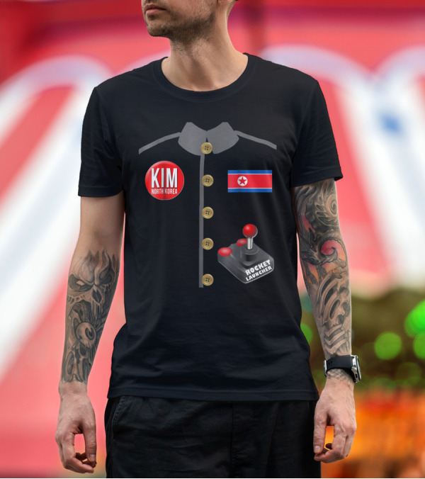 Premium T-Shirt: KIM North Korea Rocket Launcher Halloween T-Shirt KIM North Korea Rocket Launcher Halloween T-Shirt