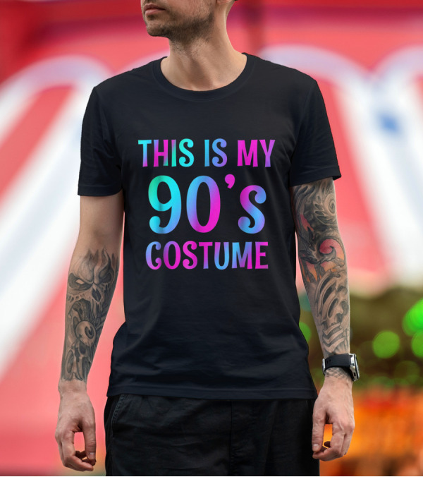 Premium T-Shirt: This Is My 90's Costume Halloween Party 1990s T-Shirt This Is My 90's Costume Halloween Party 1990s T-Shirt