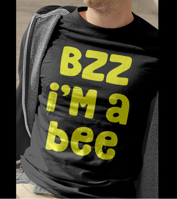 Bzz I'm A Bee Costume Halloween Lazy Easy T-Shirt