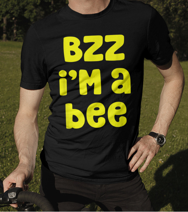 Bzz I'm A Bee Costume Halloween Lazy Easy T-Shirt