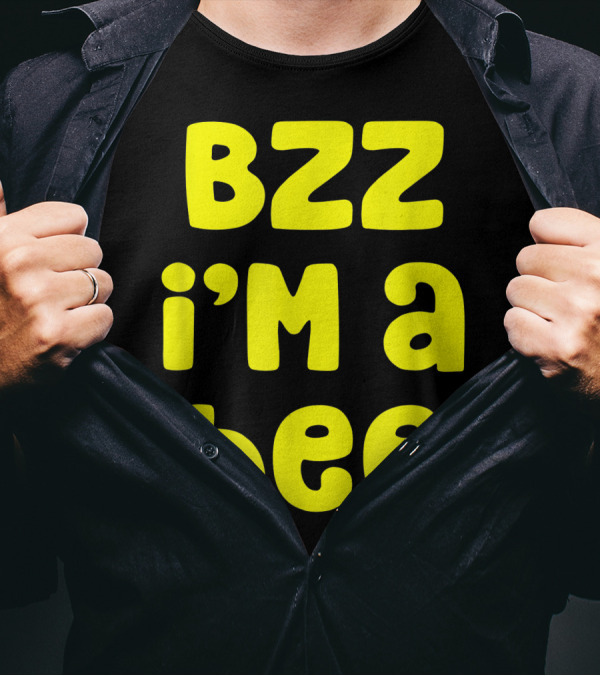 Bzz I'm A Bee Costume Halloween Lazy Easy T-Shirt