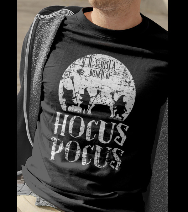 It's Just A Bunch Of Hocus Pocus Wizards And Cauldron T-Shirt