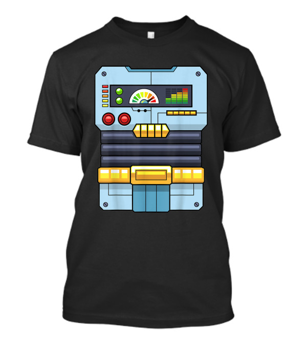 Robot Costume Halloween Control Panel T-Shirt